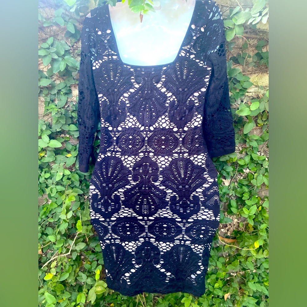 Free People Crochet-Style Stretchy Dress
